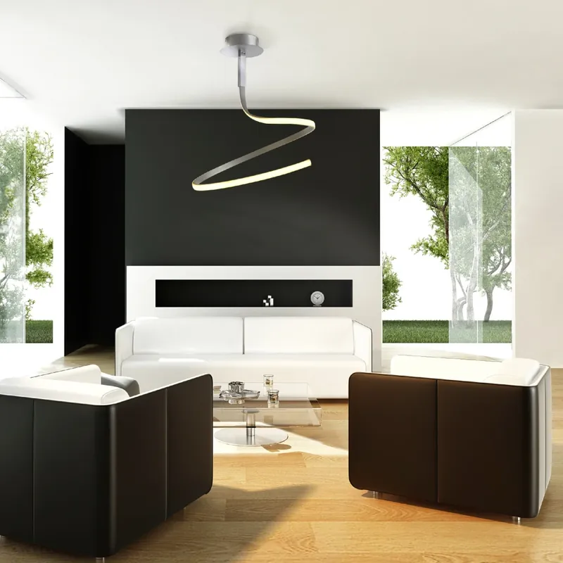 Mantra Nur, moderní svítidlo, 30W LED 3000K, stříbrná/chrom, prům. 85cm, výška 64cm Omezená Nabídka
