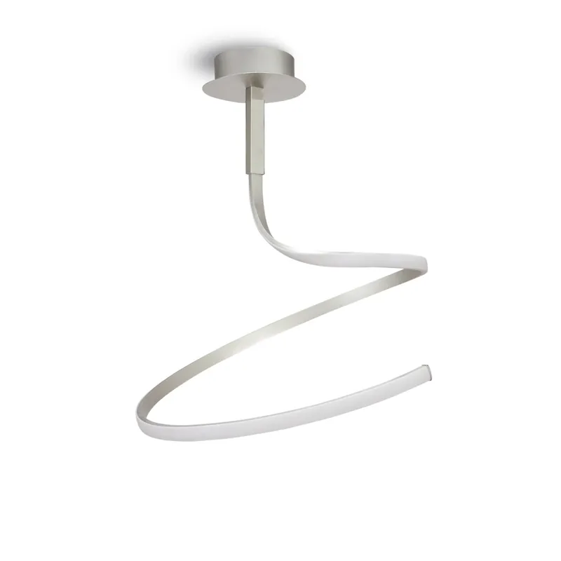 Oblíbený Mantra Nur, moderní svítidlo, 30W LED 3000K stmívatelné, stříbrná/chrom, prům. 52cm, výška 64cm