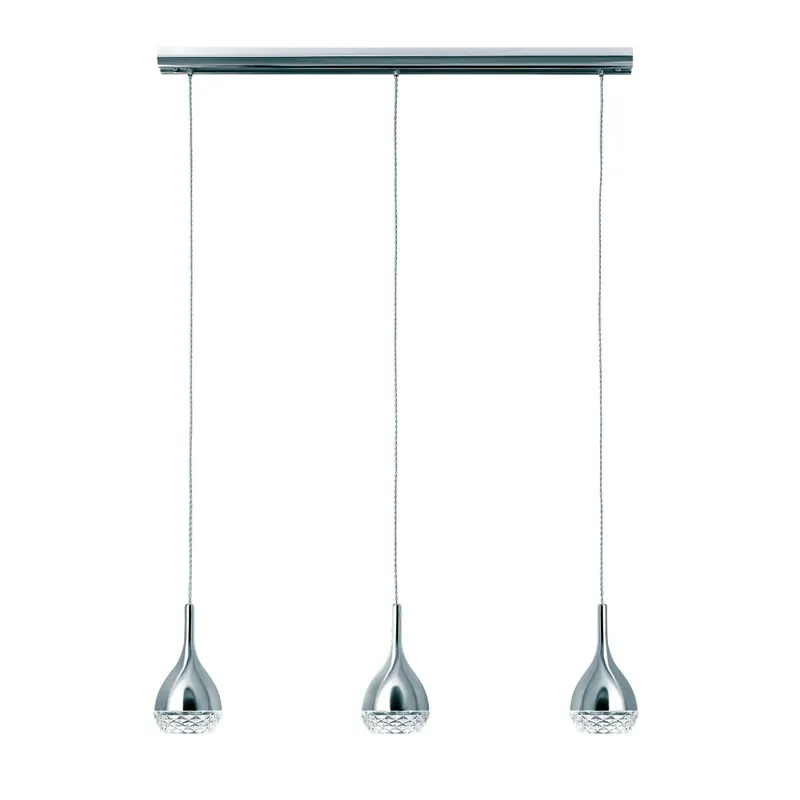Mantra 5161 Khalifa, závěsné svítidlo, 3X8W GU10, chrom, šířka 90cm Sezónní Sleva