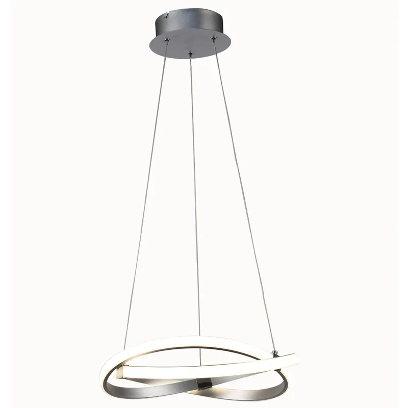 Akce Mantra 5384 Infinity, závěsné moderní svítidlo, 30W LED 3000K, stříbrná/chrom, prům. 38cm