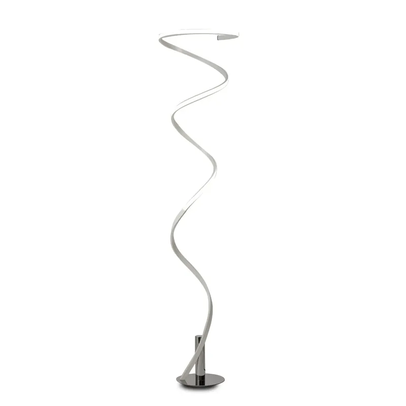 Mantra Helix, moderní stojací lampa, 42W LED 4000K, bílý chrom, výška 185cm Cenově Výhodný