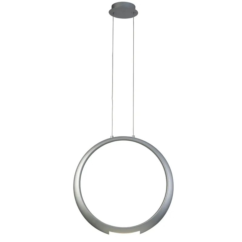 Koupit Online Mantra Ring, stříbrné závěsné kruhové svítidlo, 18+5W LED 3000K, prům. 50cm