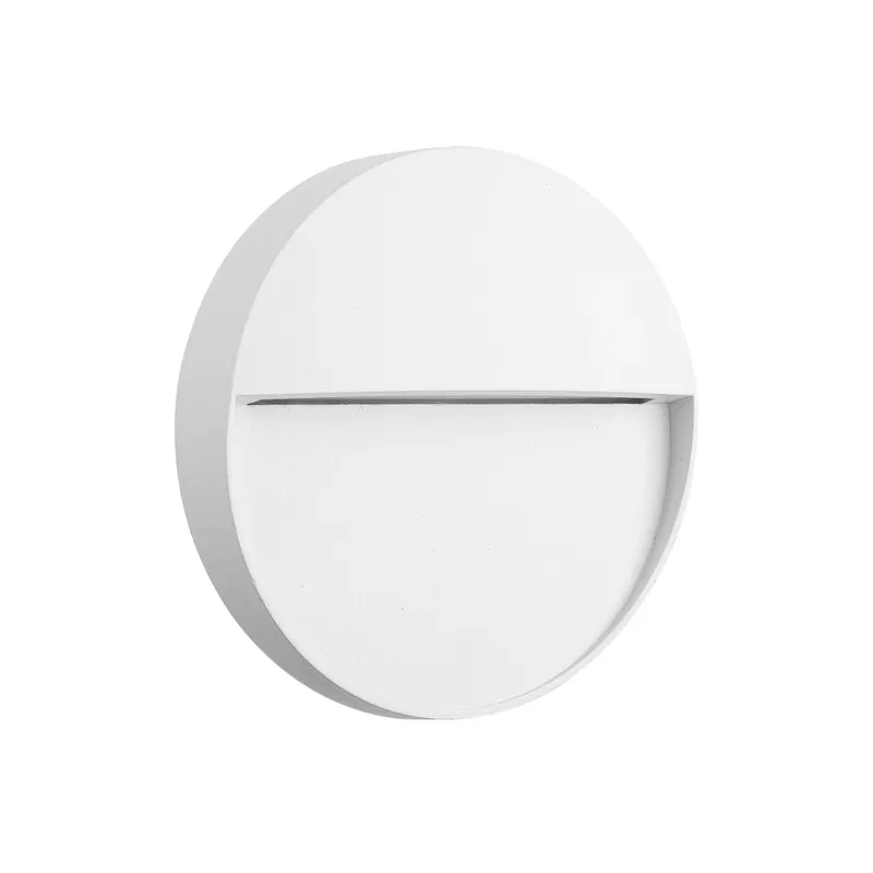 Mantra Baker, bílé svítidlo pro orientační osvětlení exteriéru, 3W LED 3000K, prům 11cm, IP54 Levný