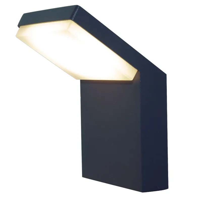 Mantra Alpine, šedé venkovní nástěnné svítidlo, 6W LED 3000K, výška 16,5cm, IP65 Cenově Výhodný