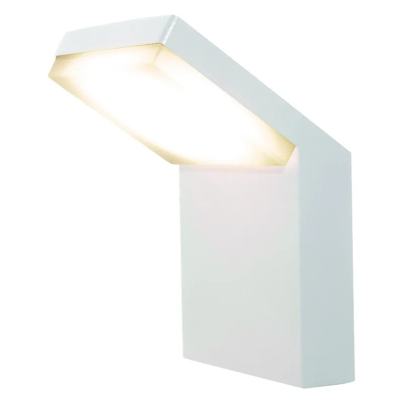 Super Cena Mantra Alpine, bílé venkovní nástěnné svítidlo, 6W LED 3000K, výška 16,5cm, IP65