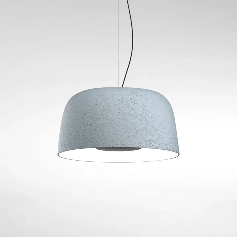 Marset Djembé 65.35, modré závěsné svítidlo, 28,5W LED 2700K stmívatené, prům. 64,6cm Zlevněný
