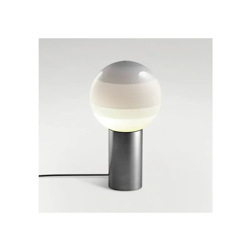 Zlevněný Marset Dipping Light, grafitová stolní lampička s šedými tóny, 3,4W LED 2700K, výška 22,2cm