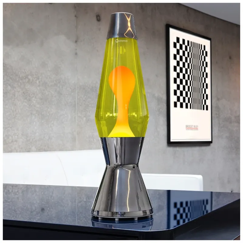 Mathmos Astro, originální lávová lampa, 1x35W, žlutá s oranžovou lávou, 43cm Časově Omezené