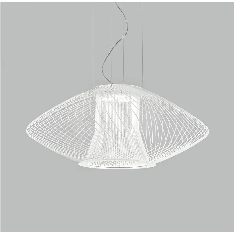 Metal Lux Impossible A, bílé drátěné svítidlo, 3x15W LED 2700K, prům.105cm Časově Omezené