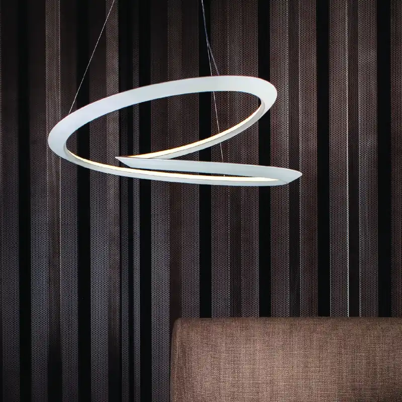 Nemo Kepler Minor Uplight, moderní svítidlo pro nepřímé osvětlení, 77W LED 2700K stmívatelné, bílá, prům. 84cm Časově Omezené