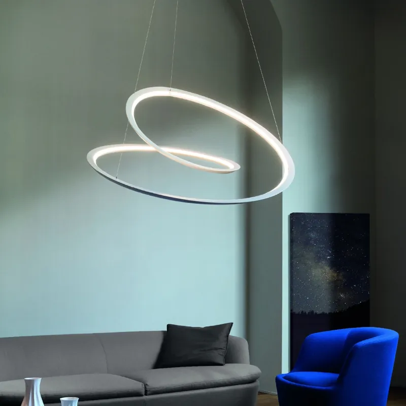 Cenově Výhodný Nemo Kepler Downlight, bílé svítidlo pro přímé osvětlení, 86W LED 2700K stmívatelné, prům. 110cm