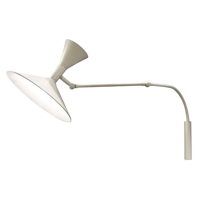 Nemo Mini Lampe de Marseille, nastavitelná bílá nástěnná lampa s přímým a nepřímým světlem, 2x46W E14, max 90cm Výprodej