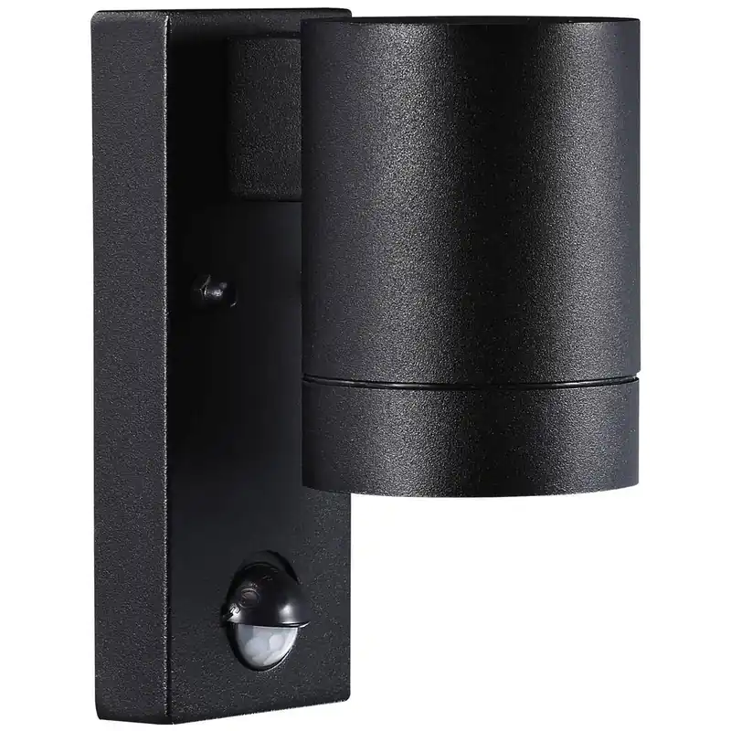 Jen Po Omezenou Doba Nordlux Tin Maxi Sensor, venkovní senzorové svítidlo pro svícení dolu z černého kovu, 1xGU10 max 35W, IP54, prům. 7,6cm