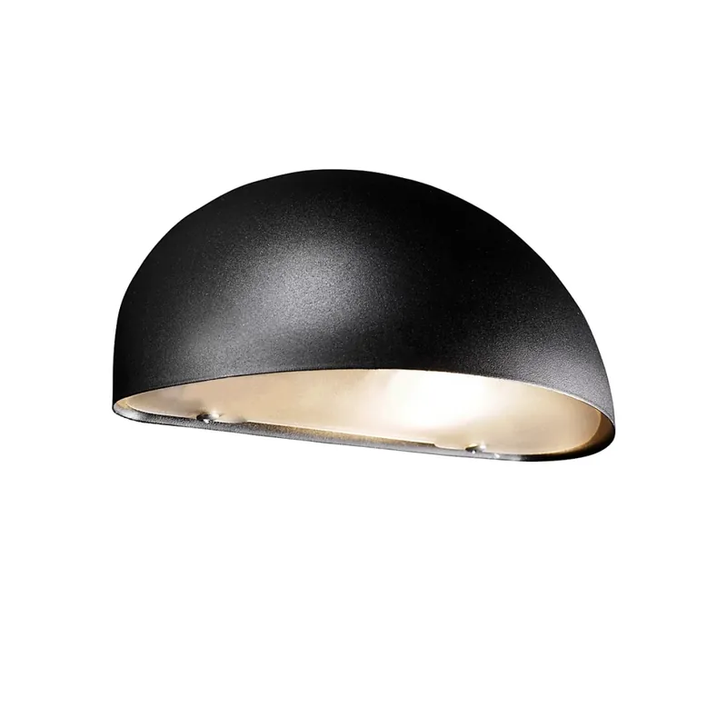 Nordlux Scorpius, polokruhové svítidlo v černé úpravě pro venkovní použití, 1xE14 max 40W, šířka 20cm, IP23 Finální Výprodej