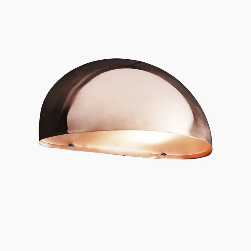 Oblíbený Nordlux Scorpius, polokruhové svítidlo z mědi pro venkovní použití, 1xE14 max 40W, šířka 20cm, IP23