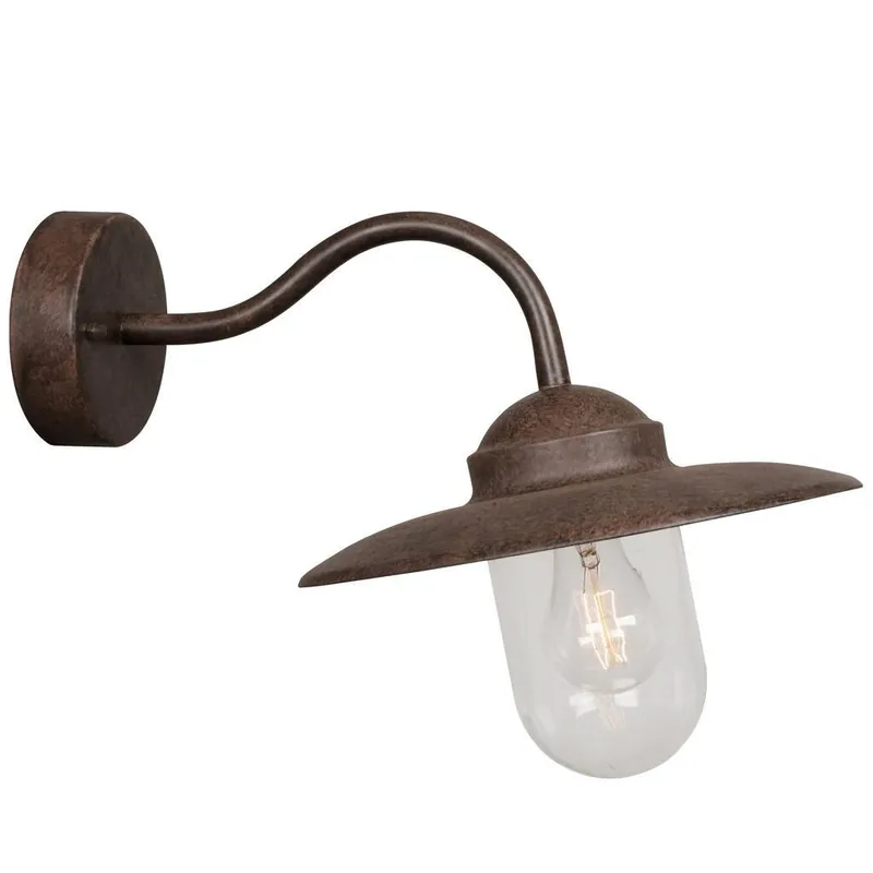 Akční Nabídka Nordlux Luxembourg, venkovní nástěnné svítidlo, 1x E27 max 60W, kov, rezavá, IP54, šířka 39cm
