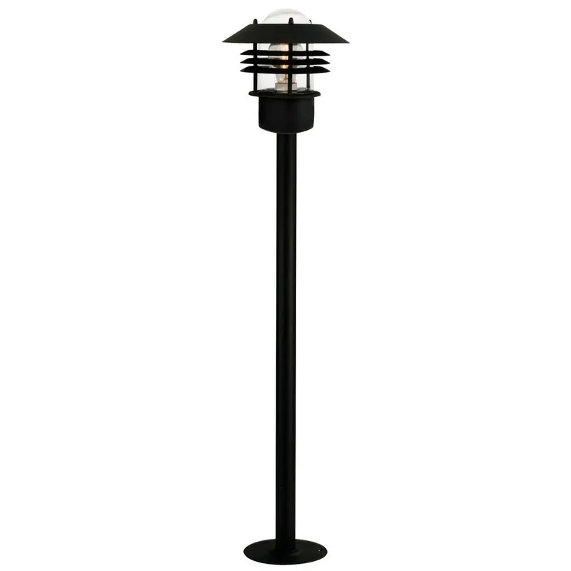 Speciální Cena Nordlux Vejers, venkovní sloupková lampa, 1xE27 max 60W, kov, černá, IP54, výška 92cm