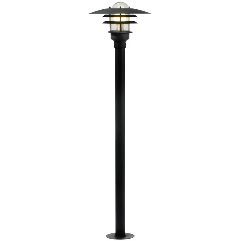 Speciální Cena Nordlux Lønstrup 32, venkovní sloupková lampa, 1xE27 max 60W, kov, černá, IP44, výška 116cm