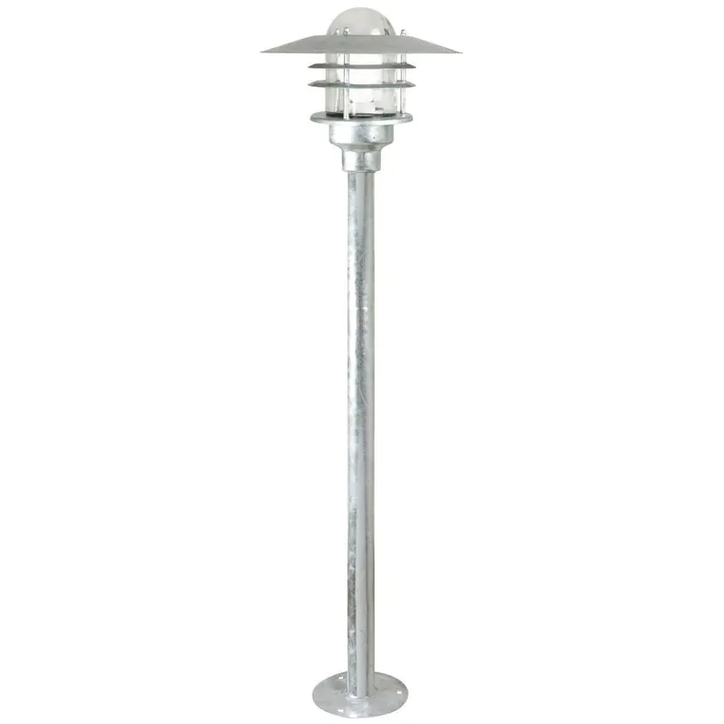 Akce Nordlux Agger, venkovní sloupková lampa, 1xE27 max 60W, kov, pokovená, IP54, výška 83cm