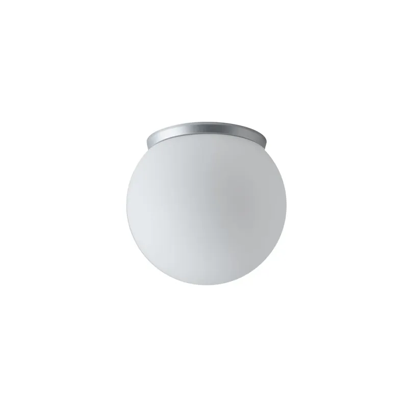 Super Cena Osmont Styx 1, kulaté svítidlo z triplexového skla se stříbrnou základnou, 1x25W E27, prům. 20cm, IP65