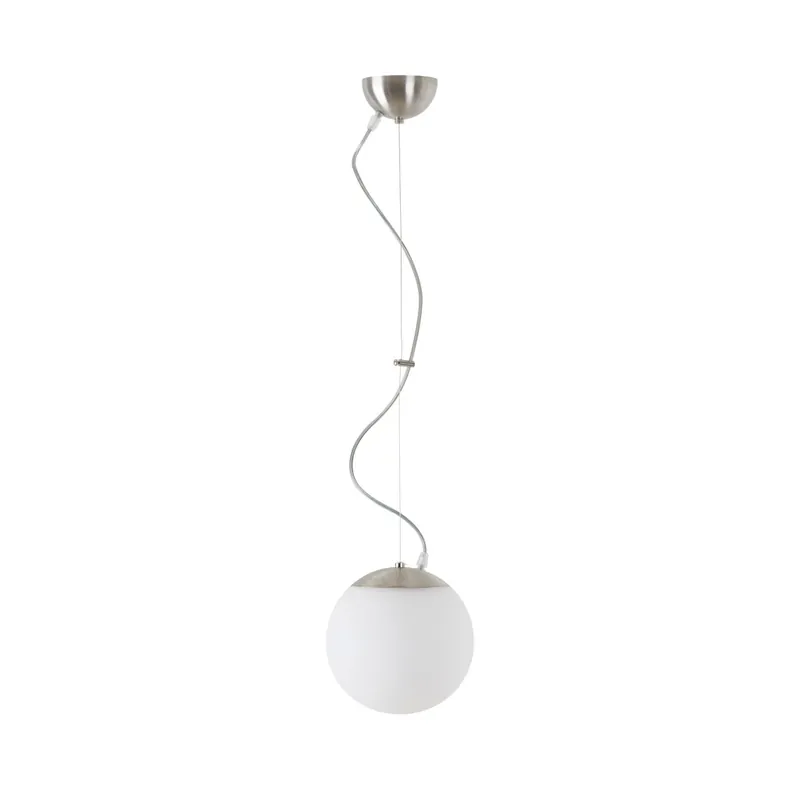 Odeslání Ihned Osmont Adria L1-NB, závěsné svítidlo, 1x75W, opálové sklo, montura v broušené nerezi, prům.20cm