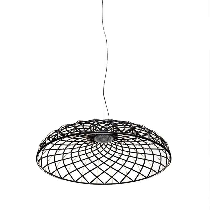 Flos Skynest suspension, antracitové závěsné svítidlo, 78W LED 2700K stmívatelné, prům. 90,4cm Akce