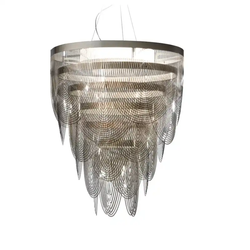 Top Prodej Slamp Ceremony suspension fumè large, designový lustr, 4x12W LED E27 + 1x8W LED GU10, prům. 90cm