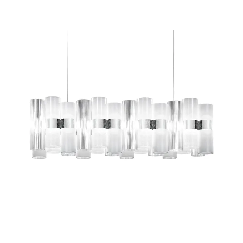 Nakupujte Hned Slamp La Lollo white suspension linear 100, designové závěsné svítidlo, 70W LED 2700K stmívatelné, délka 93cm