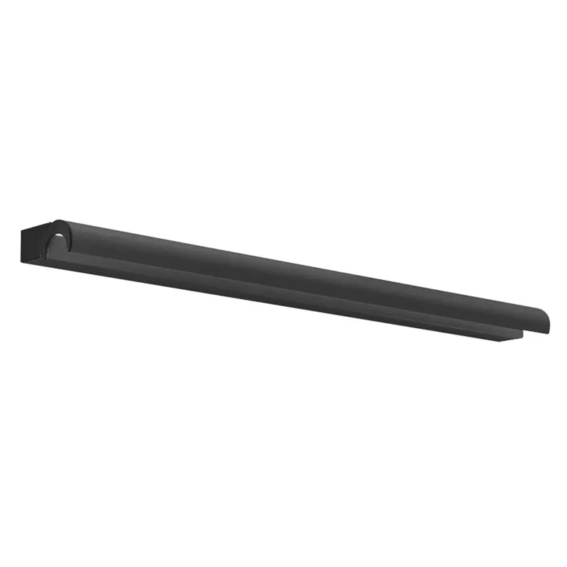 Linea Light Halfpipe, černé lineární svítidlo s nastavitelným směrem svícení, 21W LED 3000K, 60cm, IP44 Dokud Zásoby Vydrží