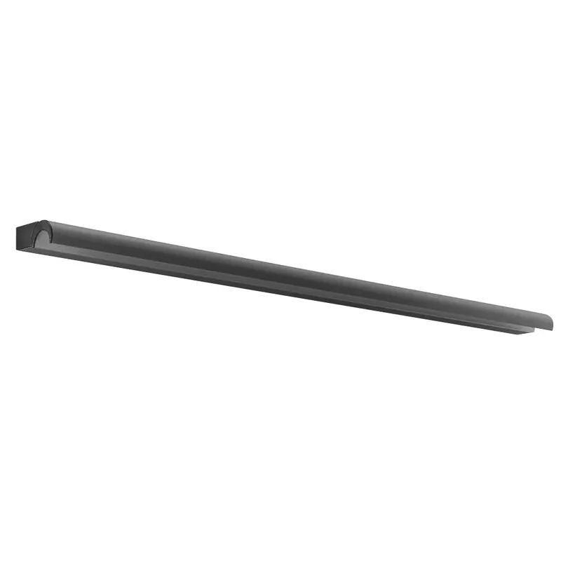 Linea Light Halfpipe, černé lineární svítidlo s nastavitelným směrem svícení, 28W LED 3000K, 90cm, IP44 Akční Cena