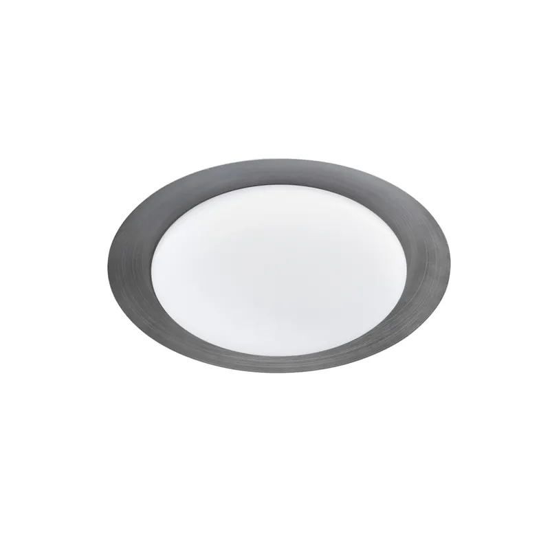 Linea Light Crew_1, stropní svítidlo s šedým límcem, 12W LED 3000K, prům. 30cm Odeslání Ihned
