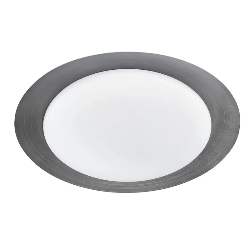 Linea Light Crew_1, stropní svítidlo s šedým límcem, 22W LED 3000K, prům. 47cm Bezpečná Platba