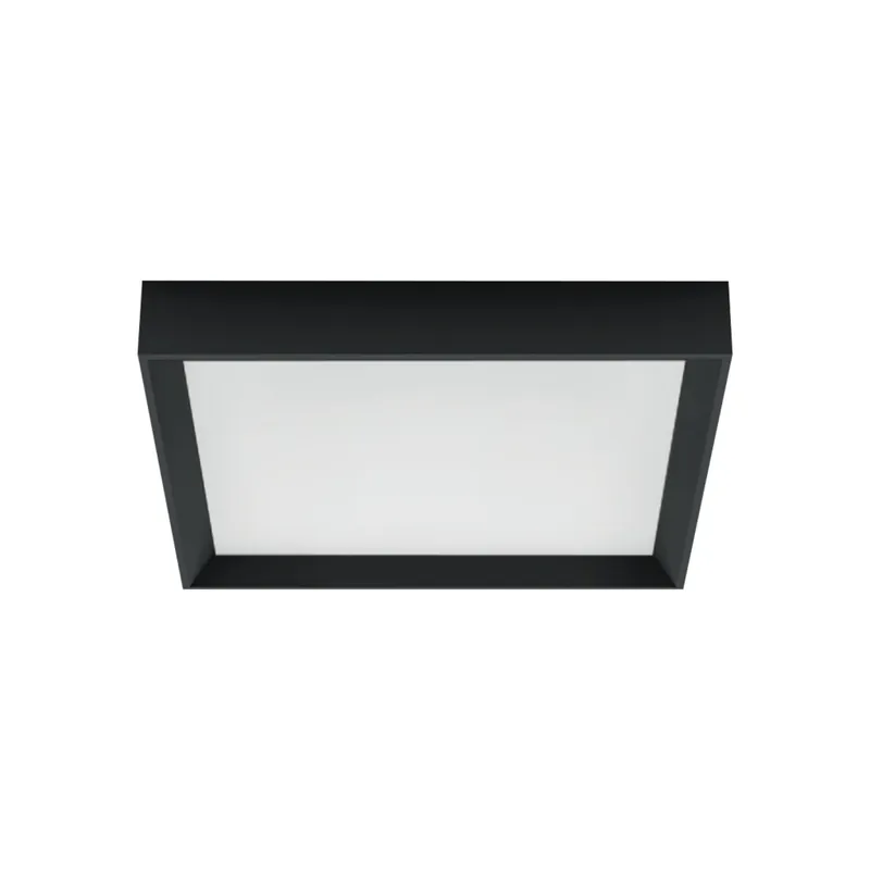 Zlevněný Linea Light Tara_Q, černé stropní svítidlo, 45W LED 2700K, 50x50cm