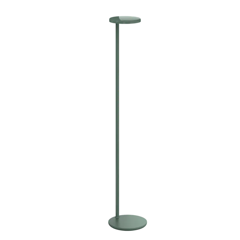 Top Prodej Flos Oblique, profesionální šedozelená čtecí stojací lampa, 8W LED 2700K, 107,4cm