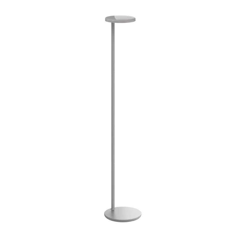 Bezpečná Platba Flos Oblique USB-C, profesionální šedá čtecí stojací lampa, 8W LED 2700K, 107,4cm