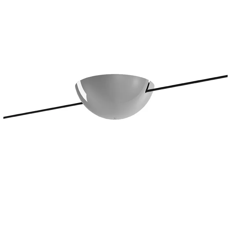 Značkový Lodes Sky-Fall double canopy, stropní rozeta pro dva Sky-fall, chrom, prům. 17,5cm