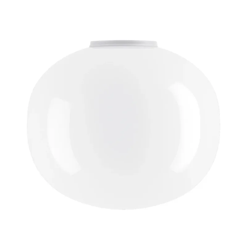 Cenový Hit Lodes Volum 42, stropní/nástěnné svítidlo z bílého foukaného skla, 1x25W E27, prům.42cm, IP54