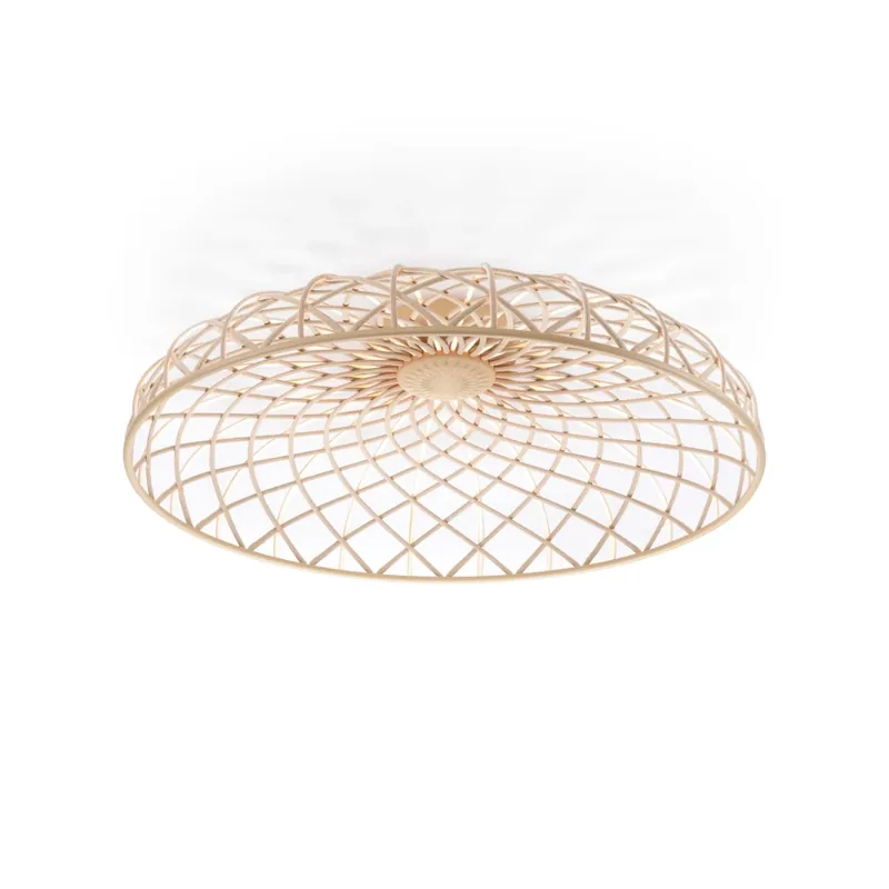 Autentický Flos Skynest C, béžové stropní svítidlo, 57W LED 2700K stmívatelné, prům. 90,4cm