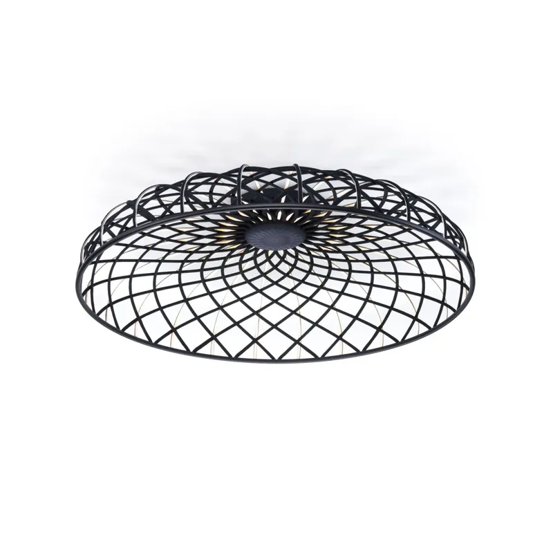 Flos Skynest C, antracitové stropní svítidlo, 57W LED 2700K stmívatelné, prům. 90,4cm Akční Cena