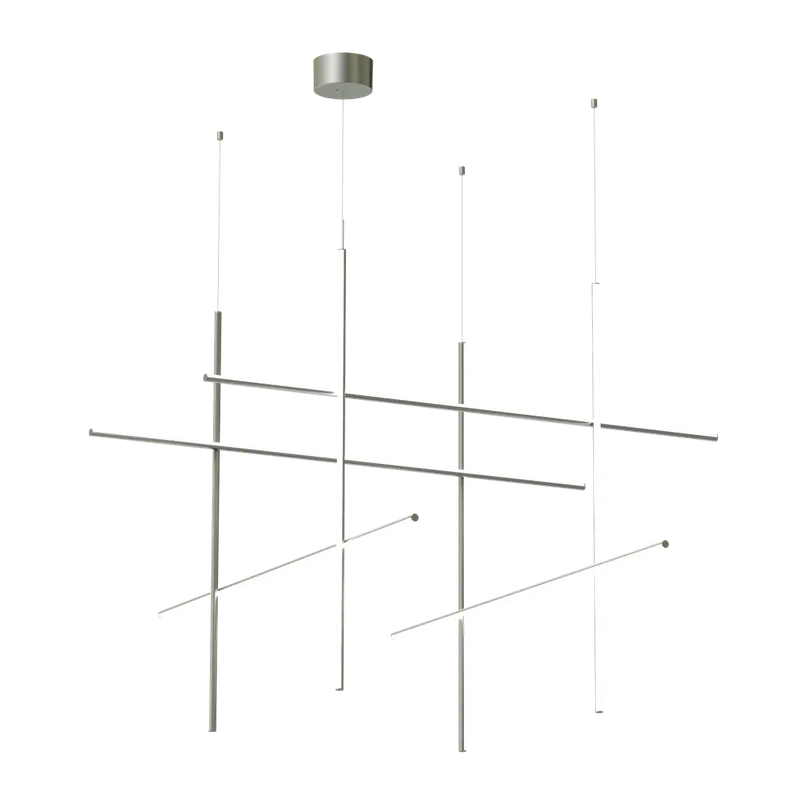 Flos Coordinates Module S, závěsné svítidlo, stříbrná, 180W 2700K Levný