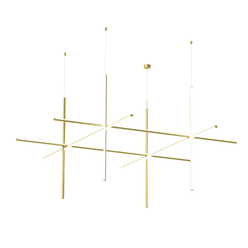 Flos Coordinates S4 CLIII, závěsné svítidlo anodizovaná champagne, 147W 2700K Bezpečná Platba