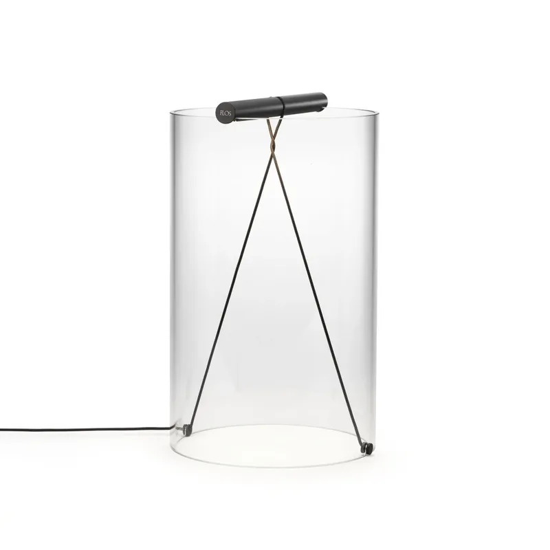 Flos To-Tie T2, černá designová lampička se stmívačem, 7W 2700K, průměr 20cm, výška 34cm Výhodná Nabídka