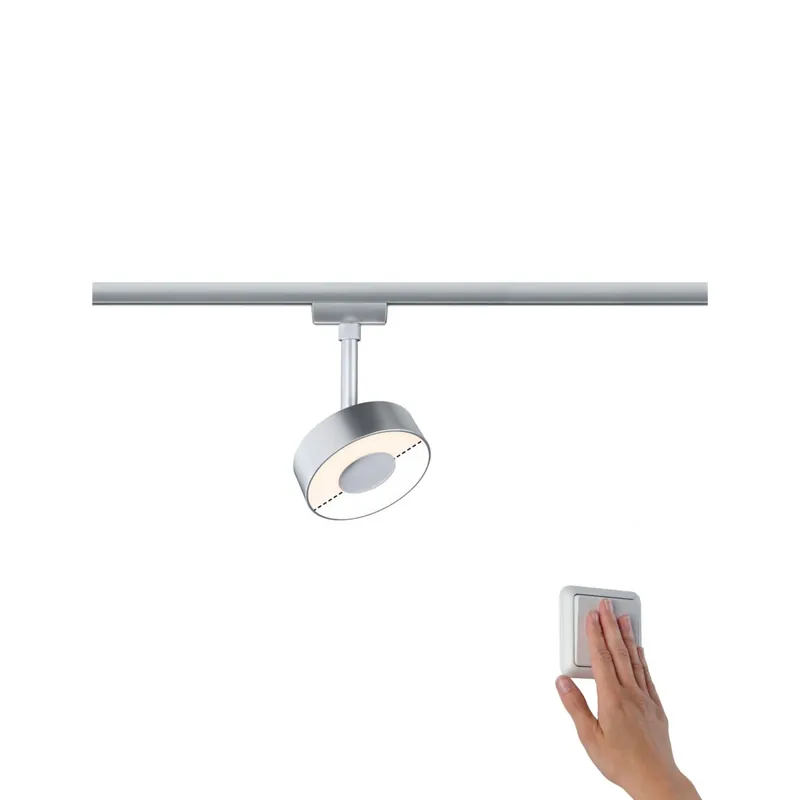 Paulmann Circle, spot pro Urail system, 1x5W LED 3000/4000K, White Switch, matný chrom Originální