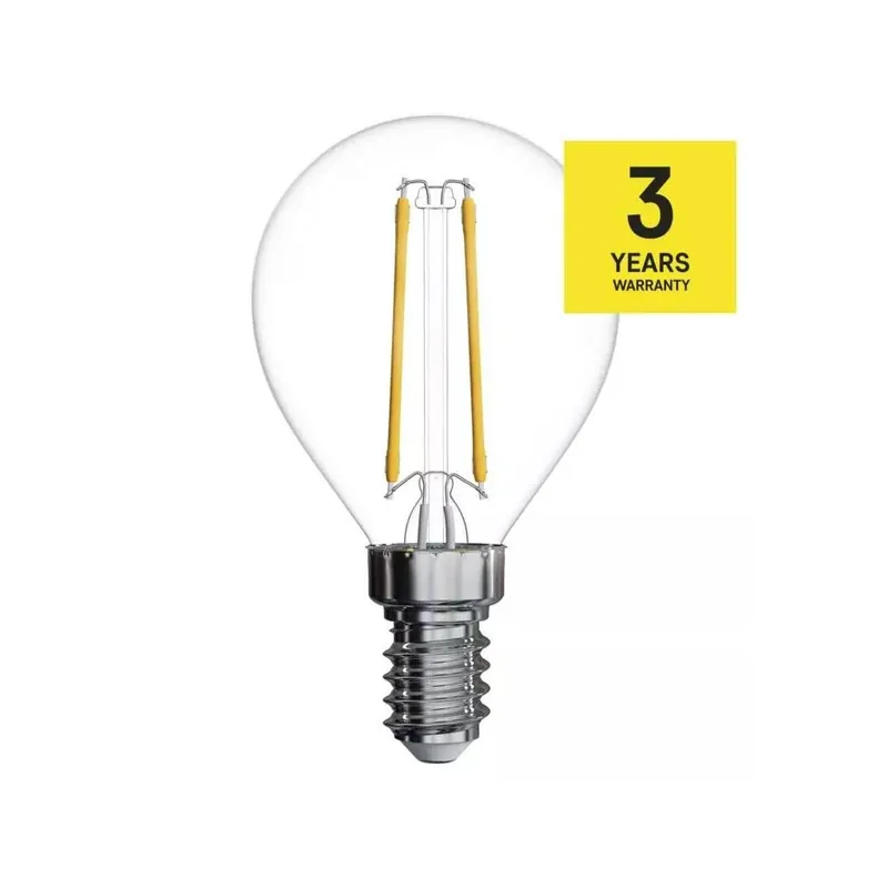 LED žárovka filament E14 1,8W, 250lm, náhrada za 25W, teplá bílá 2700K Speciální Cena