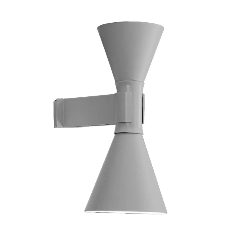 Nemo Lampe de Marseille, šedé nástěnné svítidlo, 2x52W E27, výška 40cm Výhodná Nabídka