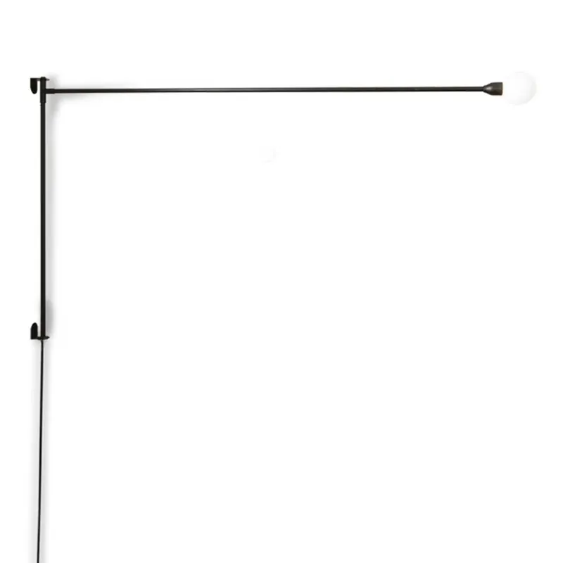 Výprodej Nemo Potence Pivotance, černá designová nástěnná lampa se stmívačem, 8W E27, délka 200cm