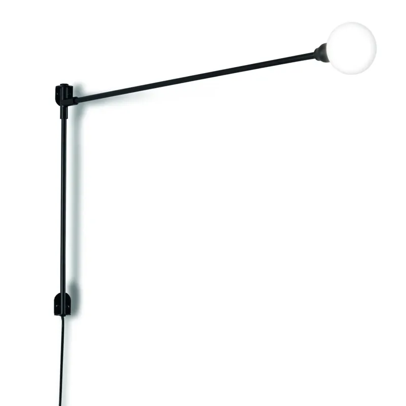 Nemo Mini Potence Pivotance, černá designová nástěnná lampa s vypínačem, 4W G9, délka 100cm Rychlé Dodání
