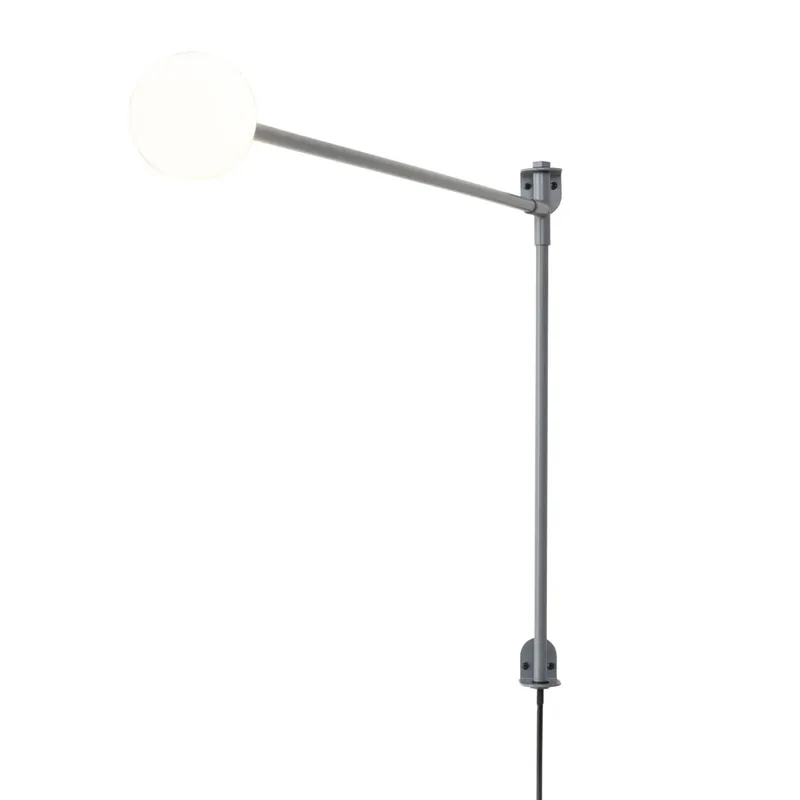 Nemo Mini Potence Pivotance, šedá designová nástěnná lampa s vypínačem, 4W G9, délka 100cm Expresní Doručení