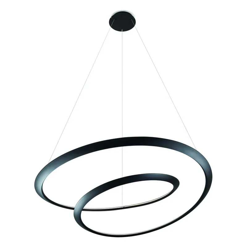 Nemo Kepler Uplight, moderní svítidlo pro přímé osvětlení, 86W LED 2700K stmívatelné, černá, prům. 110cm Cenová Bomba