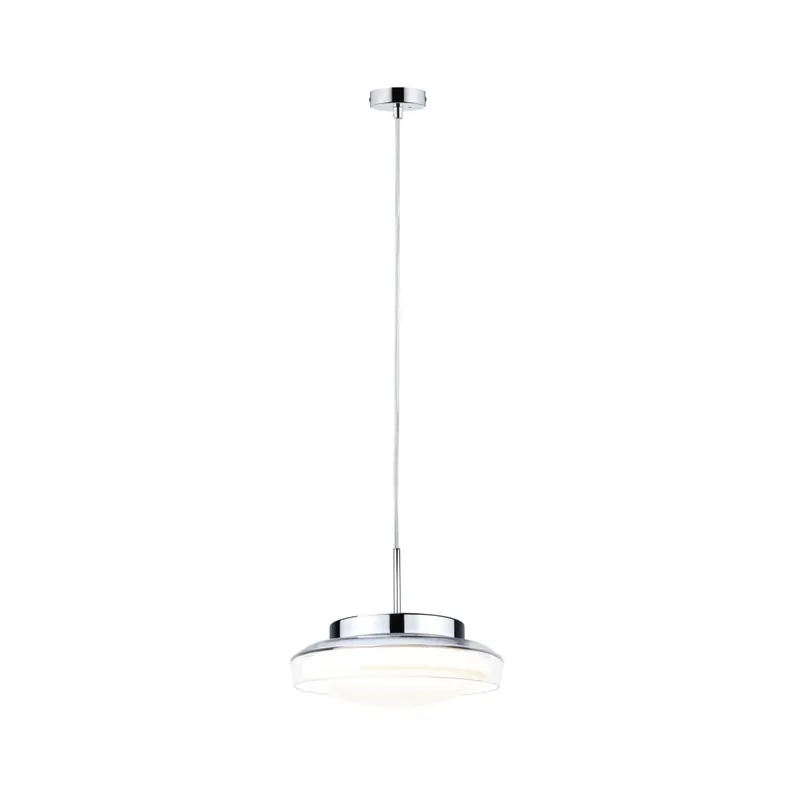 Paulmann Luena, koupelnové závěsné svítidlo LED 11,5W 3000K, sklo/chrom, průměr 25cm, IP44 Finální Výprodej